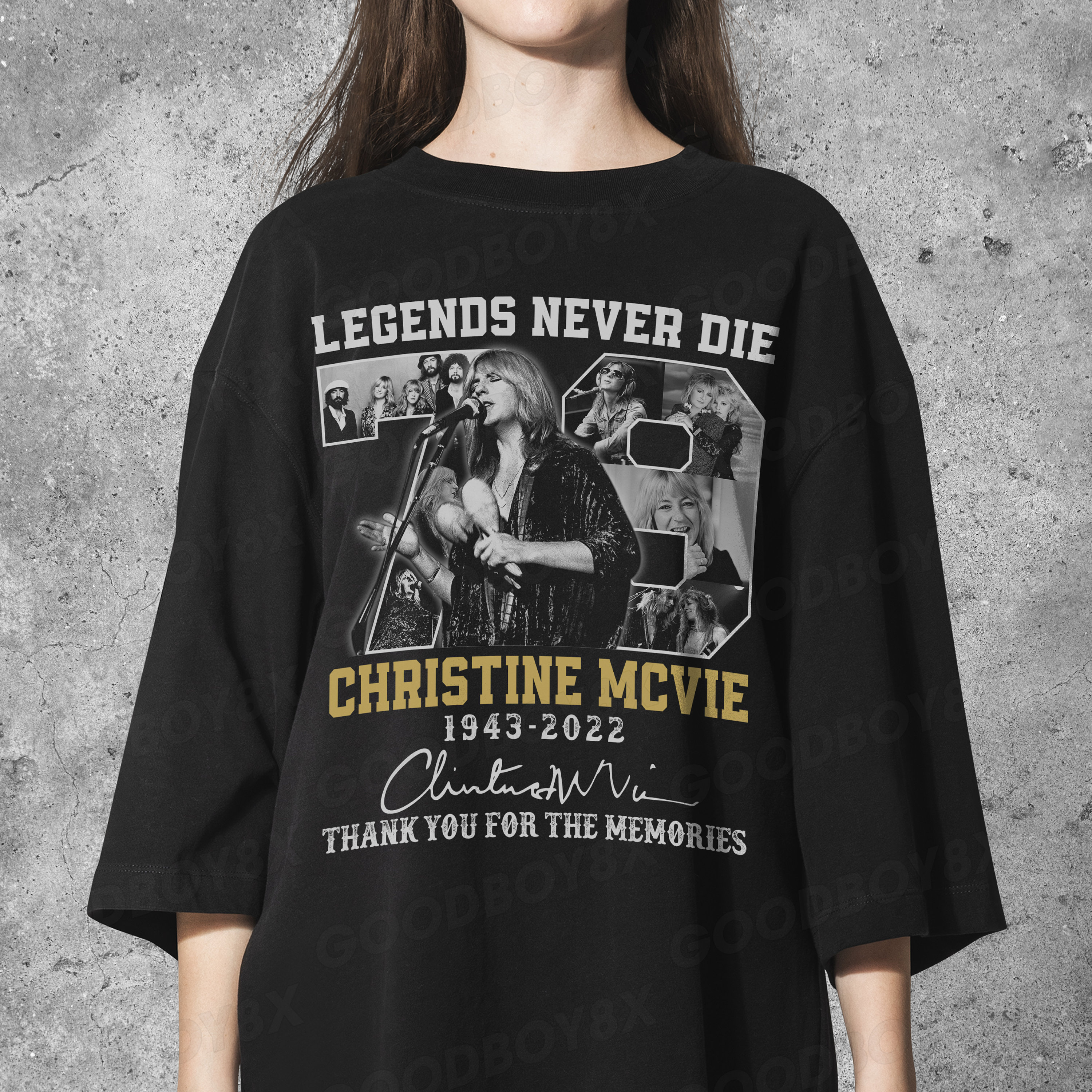 Discover Legends Nerver Die Christine Mcvie 1943-2022 Thank You For The Memory  T Shirt