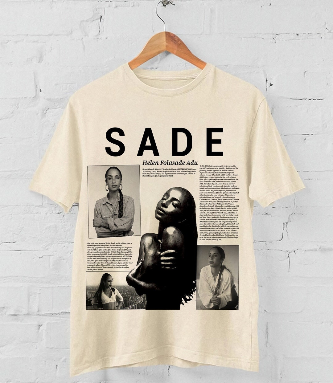 Sade Album t-shirt, Sade retro Lyric style top tee vintage unisex T-Shirt, Sade Album T shirt, Sade t-shirt Gift For Fan