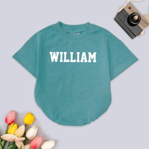Personalized Name Baby Romper Sweatshirt, Custom Baby Name Outfit, Baby Shower Gift Idea, Baby Boy Girl Bodysuit, Unique Infant Clothes