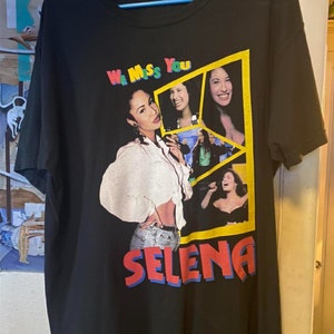 New Rare Selena We Miss You Vintage Retro Unisex T-Shirt, Latin Pop R&B Tejano Mexican American shirt