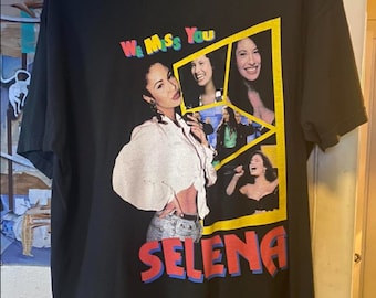 New Rare Selena We Miss You Vintage Retro Unisex T-Shirt, Latin Pop R&B Tejano Mexican American shirt