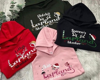 Personalised 2024/25 Lapland Hoodies, Matching Family Hoodies, Lapland, Lapland Reveal, Lapland Jumpers, Family Jumpers,