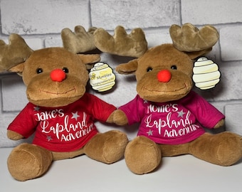 Lapland Gifts, Personalised Lapland Reindeer Teddy, Lapland, Lapland Reveal, Reveal Gifts,  Personalised Lapland Gifts,Lapland 2025/26