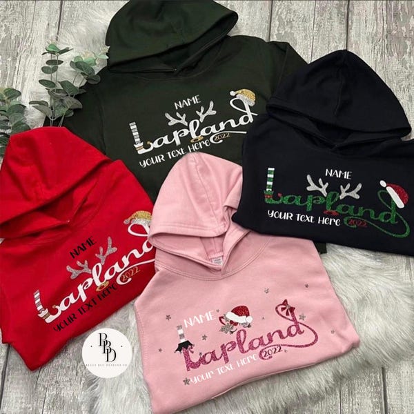 Sudaderas personalizadas de Laponia 2025/26, sudaderas familiares a juego, Laponia, Laponia revelada, suéteres de Laponia, suéteres familiares,
