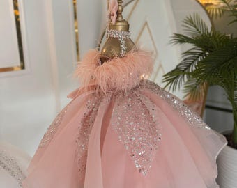 Pink Cupcake Pageant Dress, Toddler Glitz Pageant Dress, off the Shoulder Pink  Dress, Birthday Princess Pageant Crystal Dress. - Etsy