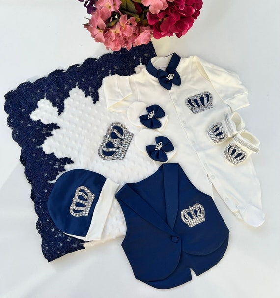 Christening Outfit Royal Blue Baby Boy Clothes Baby Blue Boys Suit