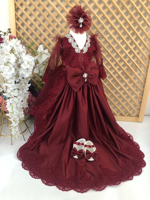 Red Tulle Tutu Dress: Handmade Baby Girl Special Occasion Outfit