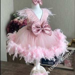 Pink Tutu Dress, Pink Baby Girl Puffy Dress, Baby Girl Princess Dress, Photoshoot Baby Dress, Pink Tulle Dress, 1st Birthday Dress