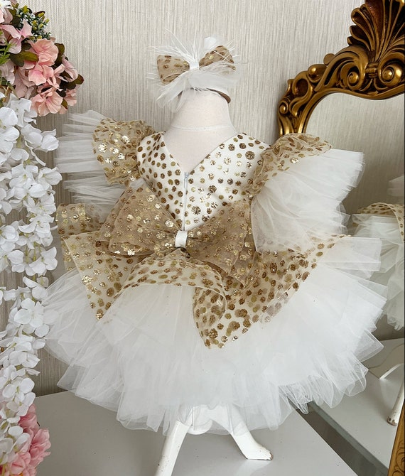 Baby girl fluffy best sale dresses