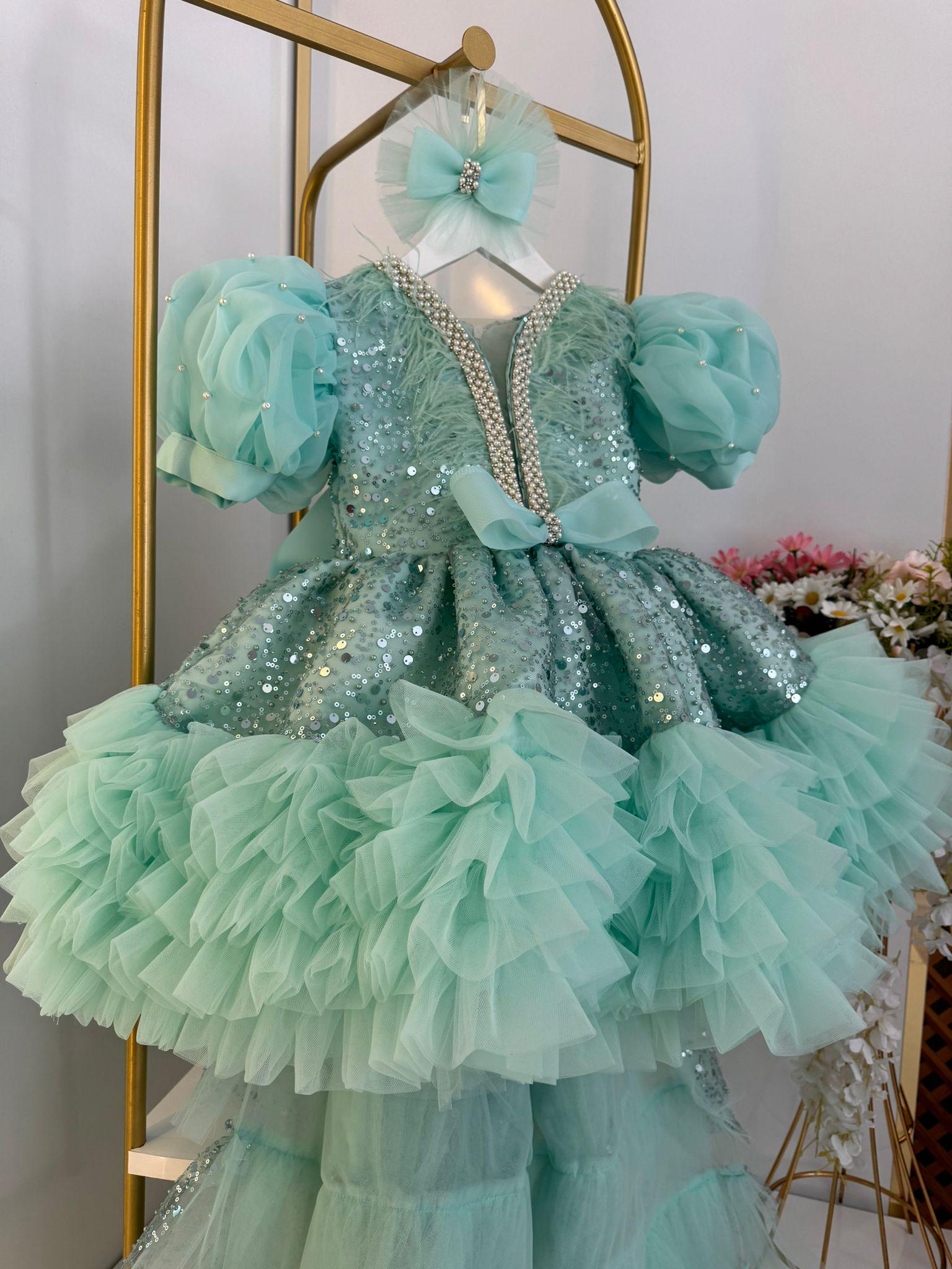 Fairy For 1st Birthday Dress Mint Green Dress Baby Girl Flower Girl Sequined Dress Birthday Dress Fairy For 1st Birthday Dress Mint Green Dress Baby Girl Flower Girl Sequined Dress Birthday Dress