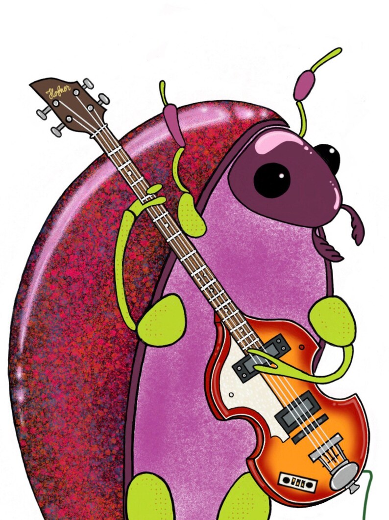 The Beatles (beetles) - ‘paul’ Original Artwork- Unframed Giclée Print ...