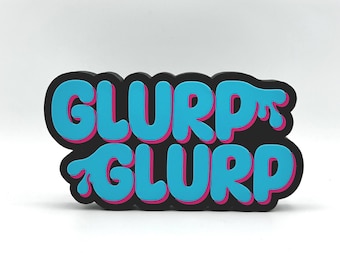 Dungeon Crawler Carl Decor | Glurp Glurp Sign | LitRPG Bookshelf Decor | 3D Printed Reading Room Display