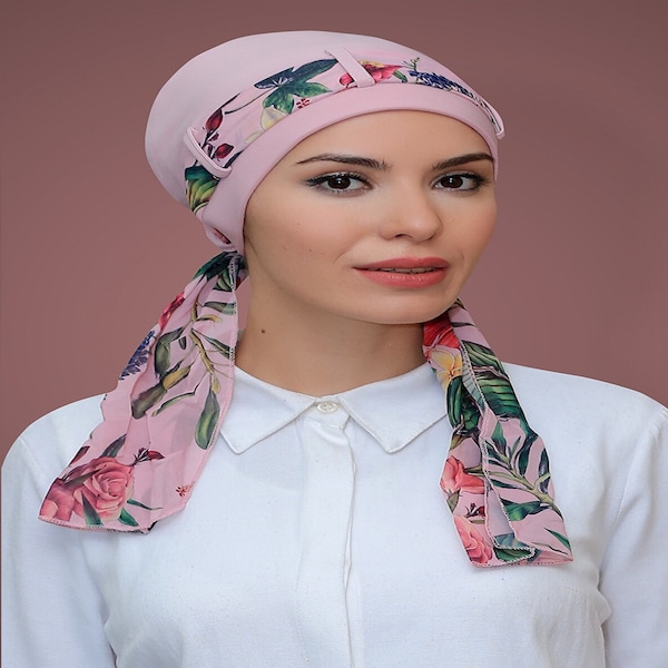 Chemo Headwear for women | Pre Tied Chemo Head Scarf | Women's Cancer Scarf | Turban | Head cover, Headscarves, Hair Loss, Chemotherapy gift