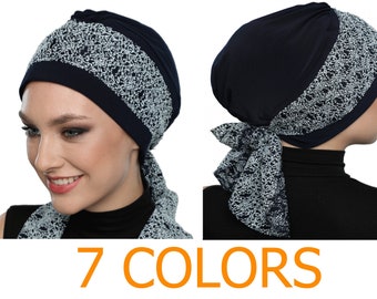 Chemo Headwear Turbans for Women Long Hair Head Scarf Headwraps Cancer Hats, Cancer Caps Gifts for Hair Loss Women, Head Cover Head Wrap C12