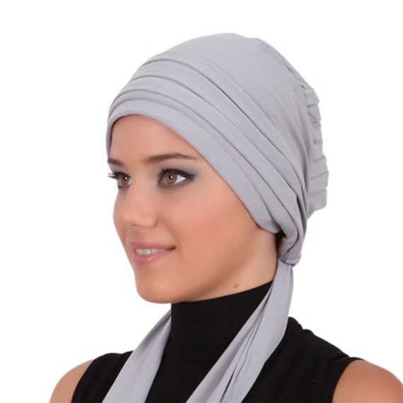 Acheter Chapeau Turban extensible pour femmes musulmanes, casquette de  chimio, perte de cheveux, écharpe de tête, casquette Hijib