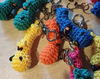 Zabawne, ręcznie robione na szydełku breloczki - Unikalne amigurumi - Zabawne zawieszki do torebek - Ręcznie robione z bawełny i z dużą ilością miłości