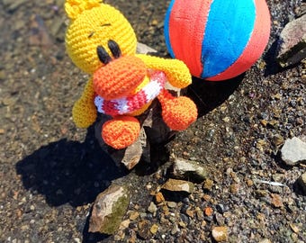 Wzór szydełkowy kaczka - kaczątko amigurumi - instrukcja w formacie PDF - szydełkowanie DIY - natychmiastowe pobranie