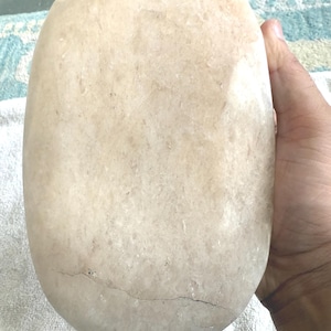 Large Faceted Oval Quartz Gemstone: Handmade Home Decor (14500-15000 Ct