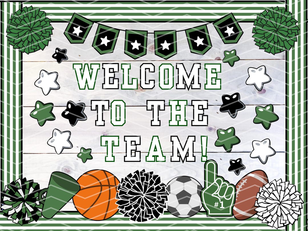 Sports Team Welcome Bulletin Board Kit | Back to School Classroom Decor ...