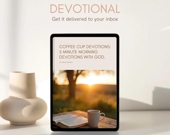 Printable 30 Day Bible Devotional | Coffee Themed | 5 minutes | Bible Study Download