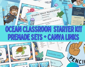 Ocean Themed Classroom Starter Kit