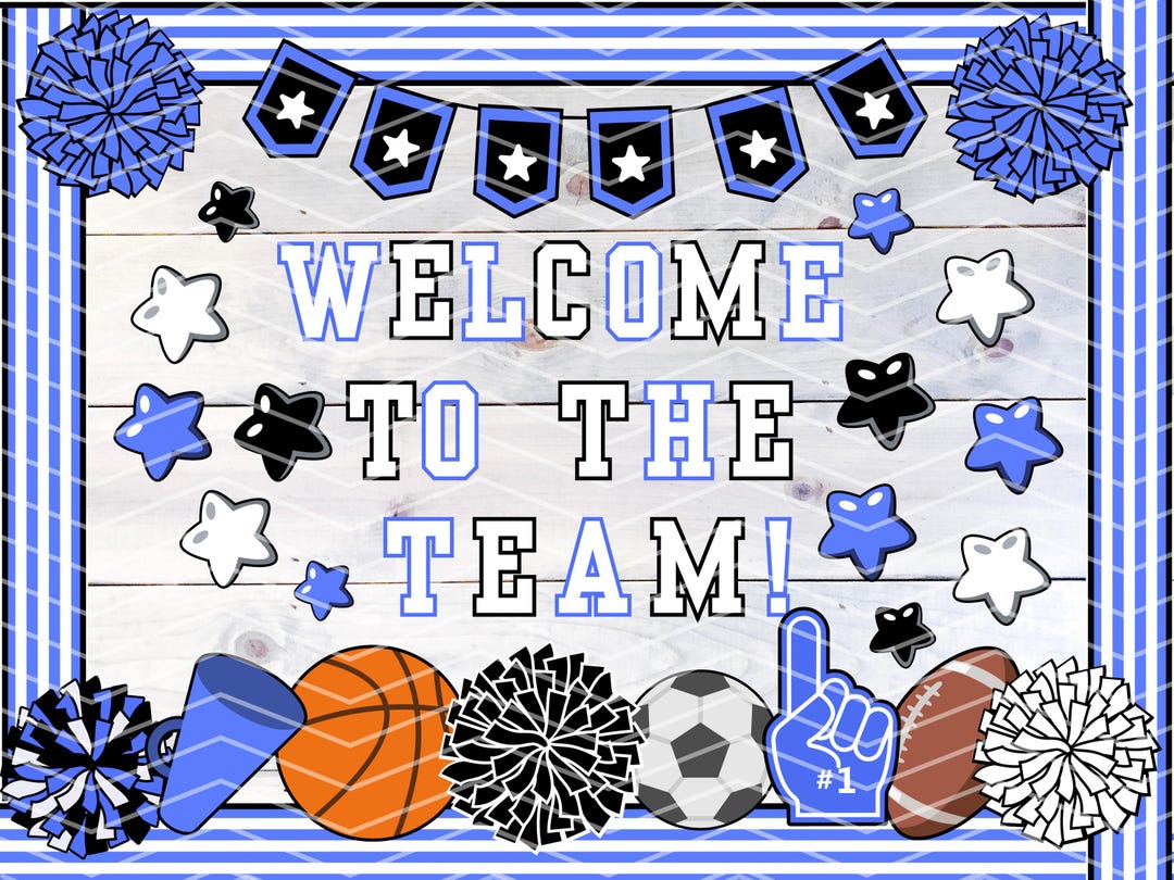 Sports Classroom Decor | Welcome to the Team Bulletin Board Kit | Back ...