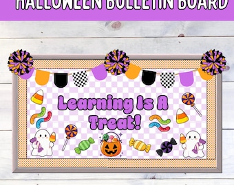 Halloween Bulletin Board Set - Learning Is A Treat Digital Download