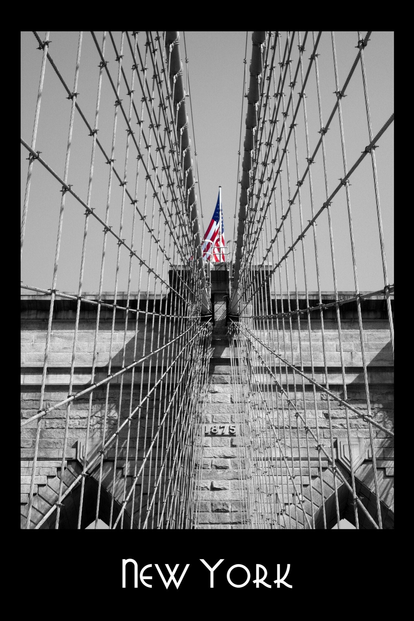 Poster Brooklyn Bridge - New York | Etats-Unis