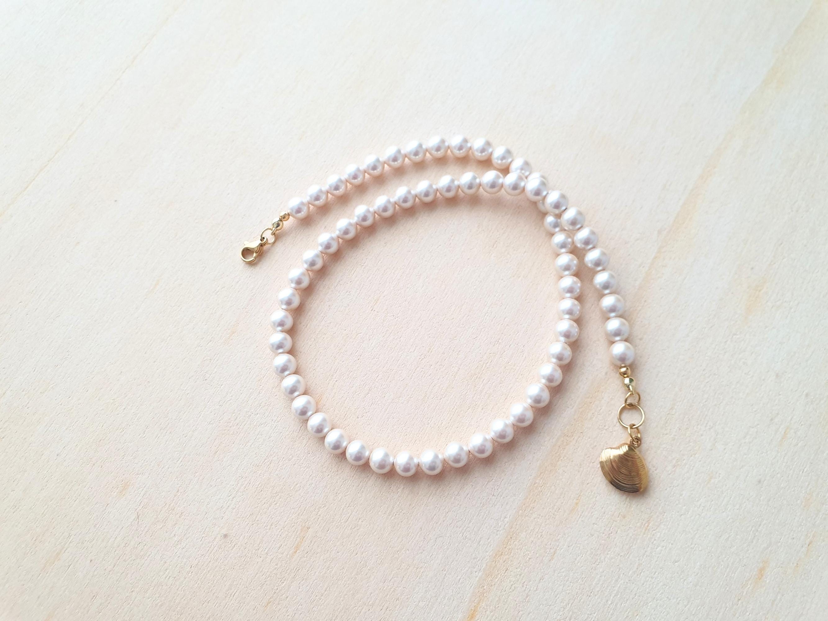 Superbe Collier Swarovski Perles Majorque Rose Cristal - Avec Certificat & écrin