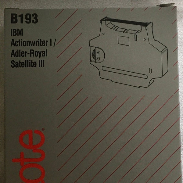 New in Box B193 IBM Actionwriter I / Adler-Royal Satellite III Replacement Black Correctable Film Reorder No B193 for Adler Royal