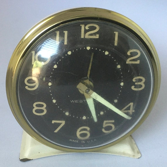 Vintage Westclox Big Ben Baby Ben Wind-up Chime Metal Alarm Clock