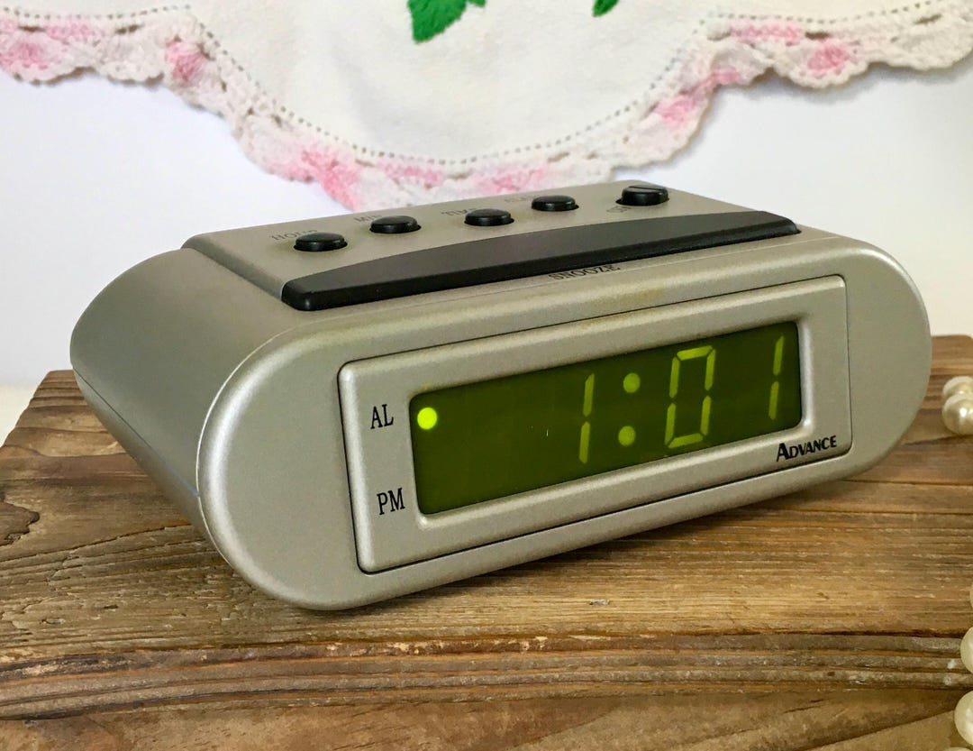 Vintage Advance Digital Alarm Clock | Model 3038 | Green LED Display ...