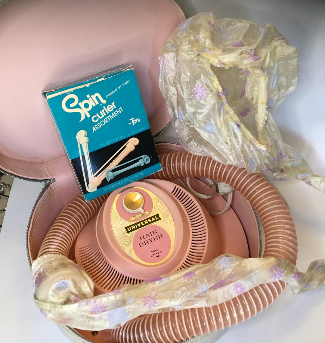 1960s Retro Universal Portable Electric Hair Dryer Plastic  display picture 3