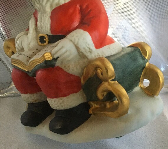 Limited Edition WACO Porcelain “1986 Santa” Melody in Motion