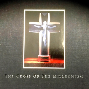 Frederick Hart Lucite Crucifix Cross of the Millennium 1995 Signed Numbered 501/2000 Velvet Lined Presentation Box Hardcover Art Book VHS