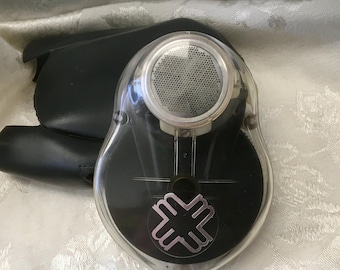 Vintage Wind-Up Mechanical Travel Shaver | Made in Monaco Brevete S.G.D.G. | Non Electric Grooming Tool - Works Leather Bag