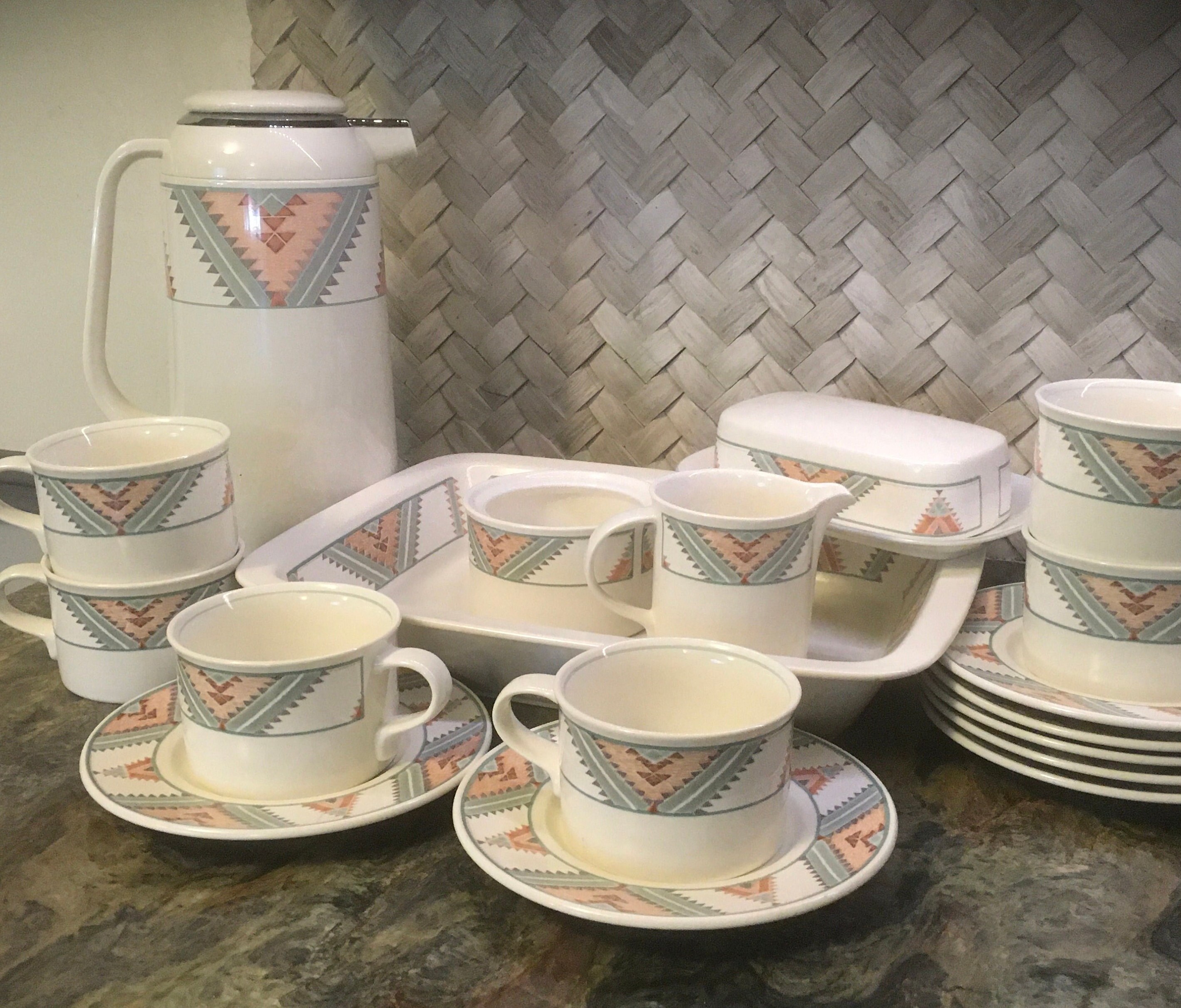 Aztec Dinnerware Set - Etsy Aztec Dinnerware Set - Etsy