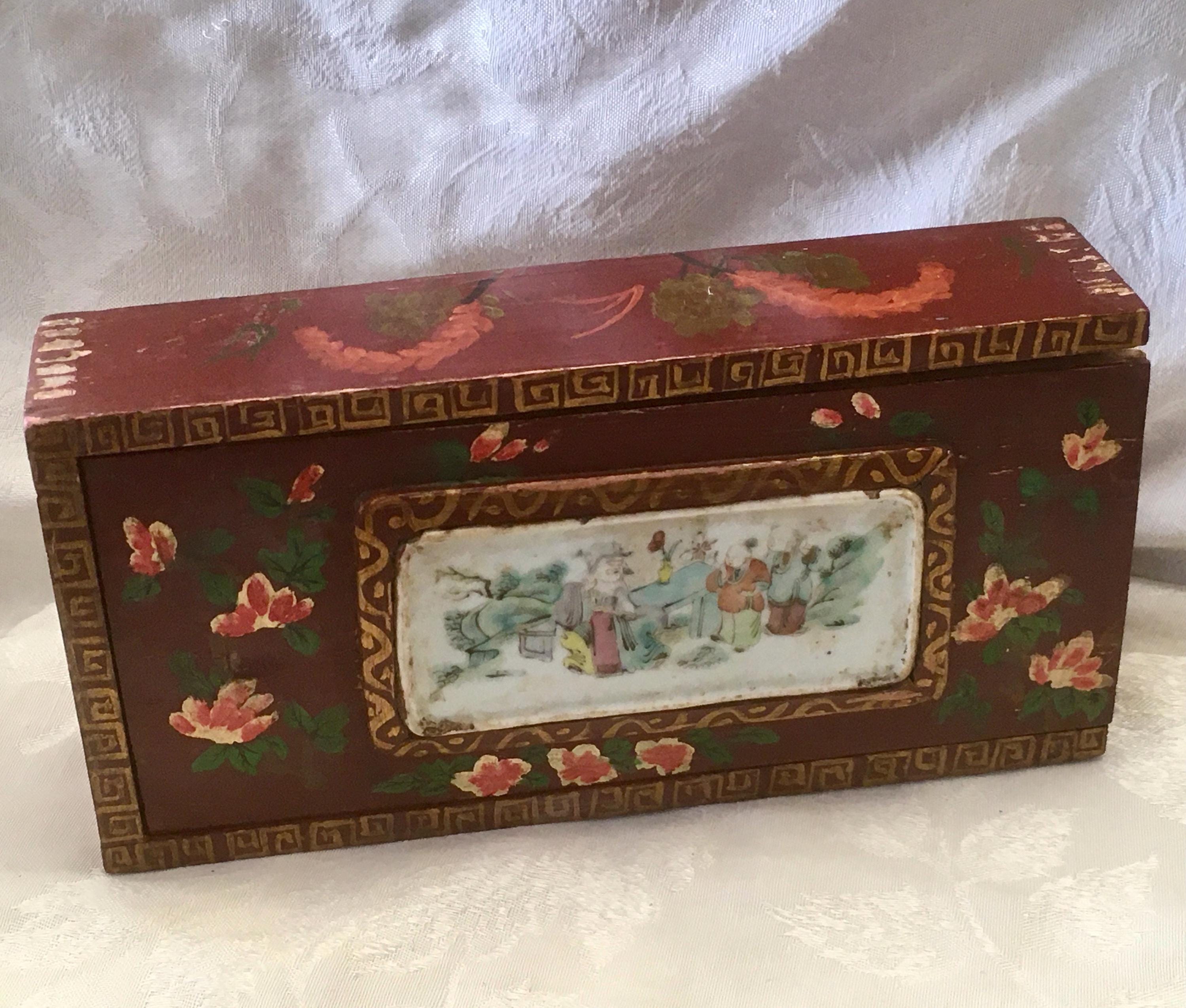 Japanese Chinese Lacquered Basket Box - Etsy