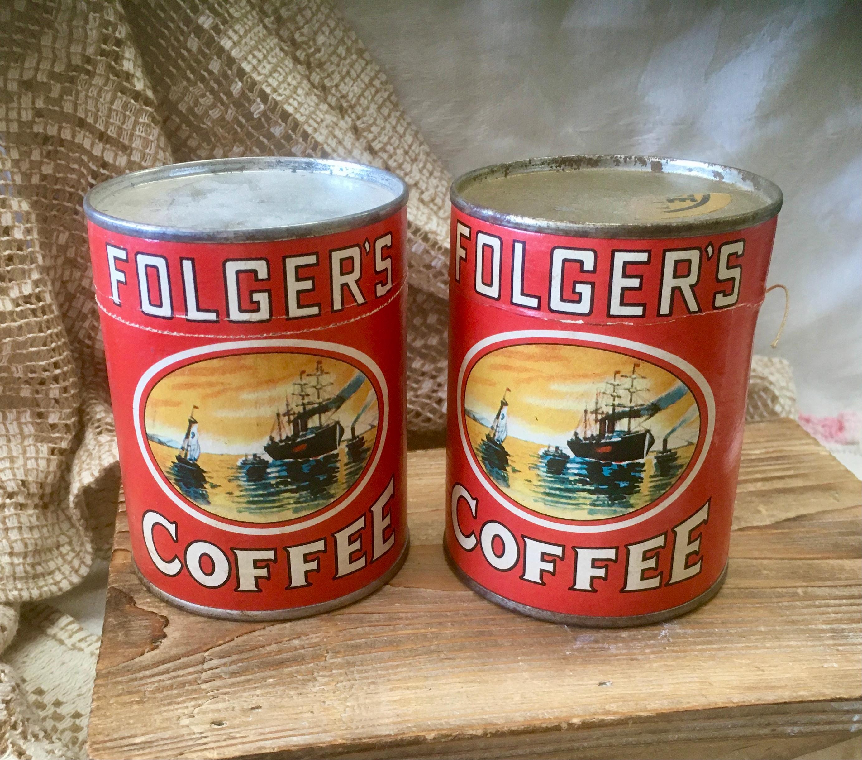 Vintage Coffee Can - Etsy