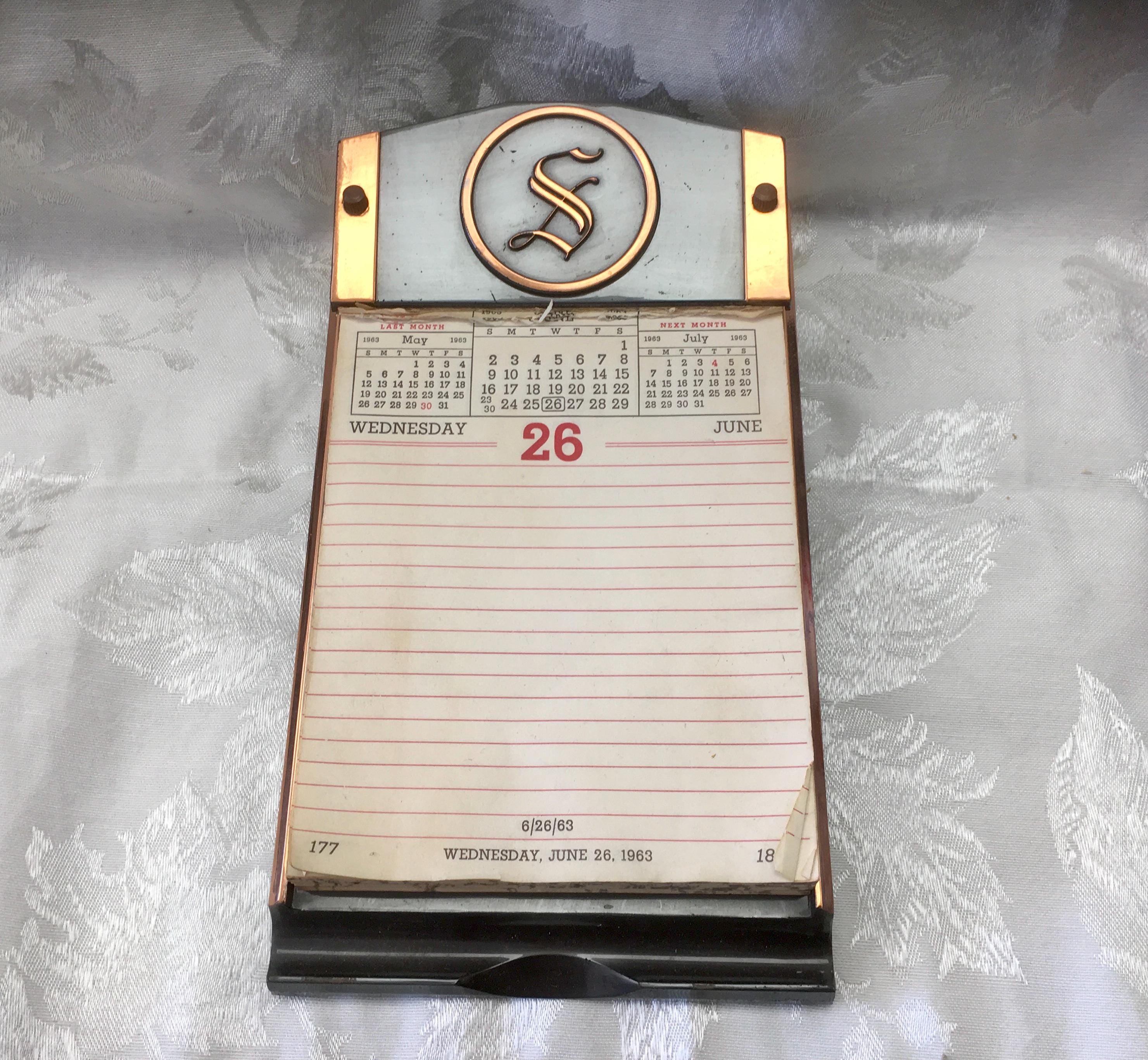 Calendar 1963 - Etsy