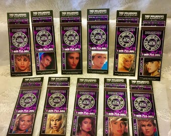 11 Vintage Collector Matchbook Cover Thee Dollhouses of America 1990s Advertising Promotional MJP Pure Platinum Solid Gold Gentlemen Club