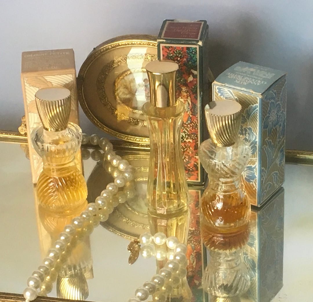 3-piece Vintage Collectible Avon Cologne Petite Perfume With Box