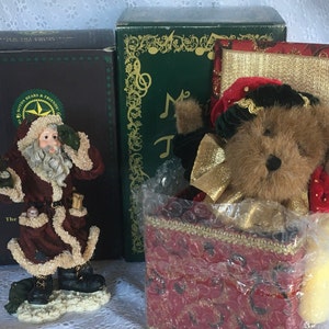 Choice Boyds Bears & Friends teddybeer opwinddoos Muzikale schatten Wrongway Santa Jack B Twinkletune verzamelobject kerstcadeaus