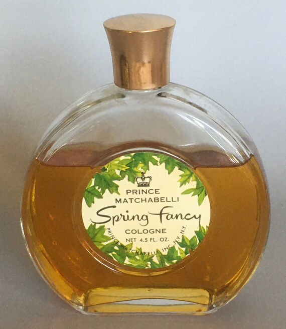 Prince Matchabelli Spring Fancy Cologne 4.5 Oz Antique Perfume
