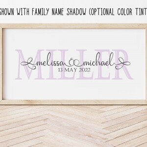 Personalized Couple&#39;s Names Printable Art