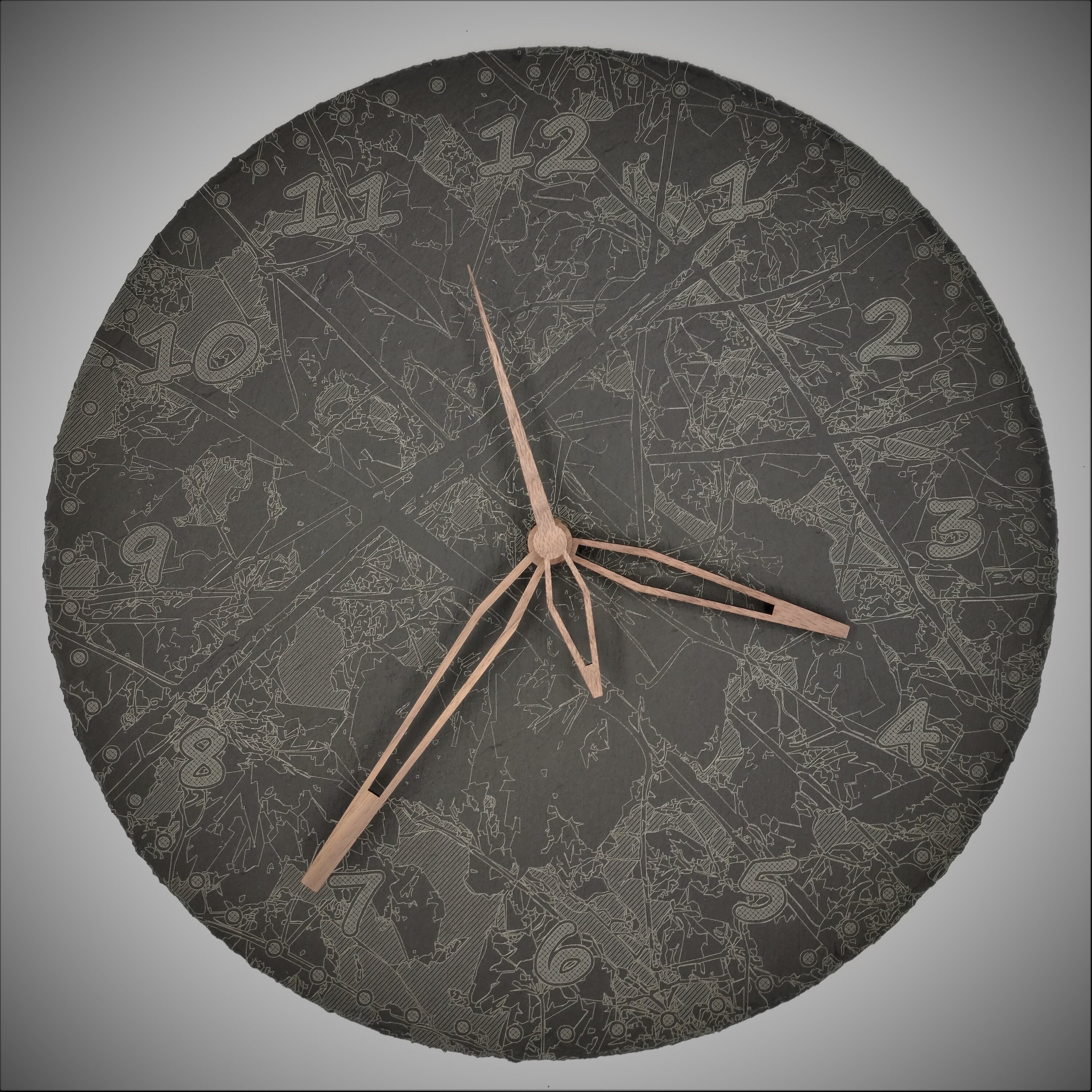 Ardoise Horloge-Clock'winyard