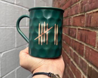 Berlin Handgemacht Kupferbecher - Geschenk für Sie / Ihn - 7 Jahre Jubiläum Geschenk für Sie / Ihn - 100% Rein Kupfer Tasse - 22-jähriges Jubiläum oder Hochzeitsgeschenk - 10 Farben erhältlich