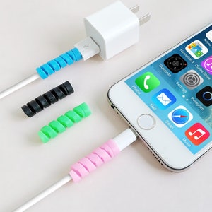 Protecteurs de Câbles en Carton Mignon, Protecteur de Câble pour Chargeur  d'iPhone, Ligne de Données, Protège-Fil d'écouteur, Anime Chat : :  High-Tech