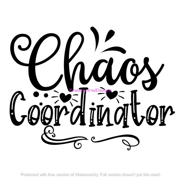 Chaos Coordinator svg, png, eps, dxf