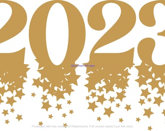 2023 New Year's svg, png, jpg file
